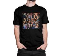 Fl-or-id-a Ge-or-gi-a Li-ne Collage Fashion Men's T-Shirt Round Neck Short Sleeve T-Shirts (Small)