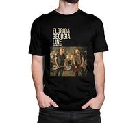 Fl-or-id-a Ge-or-gi-a Li-ne Novelty Men's T-Shirt Round Neck Short Sleeve Tees (XX-Large)