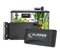 FL!PPER Flipper Cleaner Float, 2-in-1 Floating Magnetic Aquarium Glass Cleaner, Fish Tank Algae Cleaner, Scrubber & Scraper Aquarium Cleaning Tools, Floating Fish Tank Cleaner Standard