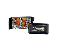 FL!PPER Flipper Edge Max Clownfish Limited Edition Floating Magnetic Aquarium Cleaner 2-in-1 Dual Blade Scrubber & Scraper Fish Tank Cleaner Tools for Efficient Cleaning & Acrylic Surface Maintenance