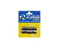 FL!PPER Flipper Nano Aquarium Algae Scraper Replacement Blades for Fish Tank Cleaning Kits - Stainless Steel Replacement Blades for Glass Tanks - Aquarium Cleaner Blades, 2 Pack