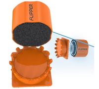 FL!PPER Flipper Pico 2 in 1 Magnetic Aquarium Glass Cleaner Scrubber Scraper - Orange - Fish Tank Cleaner | Algae Scraper for Glass Aquariums & Tanks