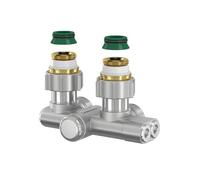 FL Single Pipe Elbow Piece With Shut-Off G3/4i x G3/4a With Nipple And Cone