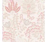 Galerie Flourish Floral Silver Grey Wallpaper FL61126, Silver