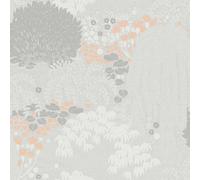 Livingwalls Famous Garden 393501 Forest Wallpaper Light Grey White Pink Orange Non-Woven Wallpaper 10.05 m x 0.53 m Made in Germany