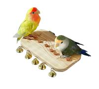 Flache Holzspielzeuge Zum Nagen Vogel Schaukel Spielstange | Flache Vogel Sitzstange -Musiknoten Haustierzubehör Zur Bewegung Für Kleintiere Wie Grünsittiche Finken Nymphensittiche Sittiche Für Käfig