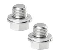 Flaconi 2PCS Automobile Oil Pan Drain Plug,Automotive Engine oil Drain Plugs,Oil Pan Made from Return Drain Plug Adapter,Oil Drain Plug,Oil Drain Plug Magnetic,Fit for Most Cars (M16x1.5)