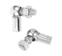 Flaconi 2PCS Ball Joint for Automotive,L Shape Ball Joint Rod End Bearing,Rod End Ball Bearing with Stud,Ball Head Joint Rod End Bearing,Carbon Steel Ball Bearing,Fits Automobiles,Go-karts (M6x1)