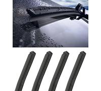 Flaconi 4 PCS Car Wiper Blade Refills,Wiper Refill,Windshield Wiper Blades Refills,Windshield Wiper Rubber Replacement,Windshield Wiper Refill,Suitable for Most Cars, Buses, Trucks, Vans