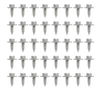Flaconi 40PCS Car Screws,Hex Head Screw,Self Taping Screws,Hex Washer Head Self Drilling Screws,Fender Liner Bumper Cover Tapping Screw Bolt,Hex Head Sems Tapping Screws for Automotive Replacement