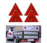 Flaconi 4PCS Reflectors for Car,Reflective Triangle,Trailer Reflectors,Warning Triangle Reflector,Road Side Triangle Reflectors,Safety Reflector Trailer,Suitable for Most Cars,Trucks,Trailers
