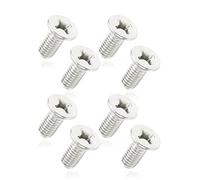 Flaconi 8pcs Brake Disc Rotor Screws,Automotive Brake Disc Screws,Car Accessories Brake Rotor Retaining Screw Replacement,Stainless Steel Rotor Brake Disc Retaining Screw Set,Replace #93600-06014-0H