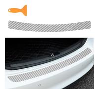 Flaconi Car Door Protector, Car Bumper Protector, Self-adhesive Bumper Protector for the Trunk, Protection for Bumpers, Adapts to Most Cars, Trucks (Silver)