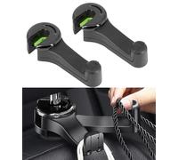 Flaconi Car Organization,Purse Hook for Var,Var Seat Back Storage Hook,Car Purse Hook,Car Hooks,Car Seat Hooks for Headrest,Car Seat Hooks,2 in 1 Car Purse Holder with Phone Holder for Purse(Black)