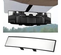Flaconi Car Rearview Mirror,Clip on Auto Rear View Mirrors,12” HD Convex Rearview Mirror,Universal Anti-Glare Blue Light Learner Driving Instructor,Suitable for Most Cars,Trucks,Vehicles,SUVs