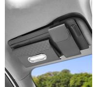 Flaconi Car Visor Organizer,Car Organizers and Storage,Sun Visor Organizer,Visor Organizer for Trucks,Visor Tissue Holder Multiple-Pocket Personal Belonging Storage Pouch for Car Truck SUV(Grey)