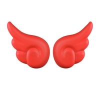 Flaconi Motorcycle Helmet Decorations, Helmet Decoration, Angel Wings Motorcycle, Helmet Top Decoration, Motorcycle Helmet Accessories, Helmet Accessory, Suitable for Most Motorcycle Helmets(Red)