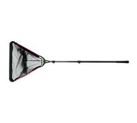 FLADEN 2.3m Folding Landing Net - 50x50cm Head, Soft PE Mesh, 3-Section Telescopic Handle, Fish-Friendly, Compact 80cm Folded Size [32-03230]