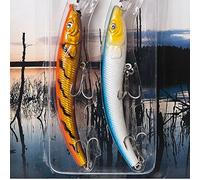 FLADEN 2 Piece Freshwater DEEP DIVING WOBBLER PLUG Bait Lure Pack (SET 1) - 16cm - 14.5g - For Pike Perch and Zander [16-7532]