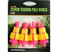 FLADEN 4 x Screw Tension Pole Bungs, For Fitting Pole Elastic