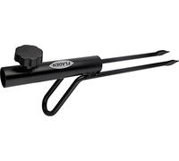 FLADEN Anodized Brolly Spike / Compact 33 x 13 x 3.5cm / Light Strong Corrosion Resistant Steel / 2 Anti Twist Ground Prongs / Foot Bar / Twist Grip Lock / for Garden and Camping Umbrellas [25-3941]