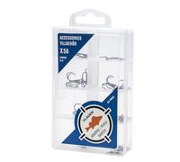 FLADEN Fishing Assorted Terminal Tackle Accessories Pack Range with Handy Tackle Box 14x8x3cm Perch 58 Pieces [16-7042]