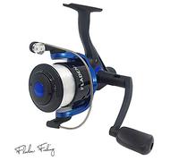 FLADEN Fishing Charter II Blue Fishing Reel Rear Drag Size 30 Single Bearing Pre Spooled Fixed Spool Spinning Reel for Sea and Freshwater Use