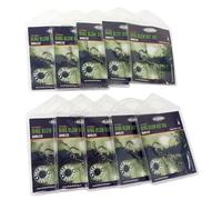FLADEN Fishing - Ring Blowout Barbless Carp Rigs - Anti-Eject Fishing Rigs for Bottom Bait - Pack of 10 (Barbless - Size 4) [37-8385-4X]