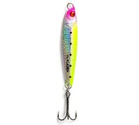 FLADEN Fishing - SHINER Speed Jig Bass Predator Power Cast Spinning Lure Three Weights 30g 40g 50g - 4 Colour Options - Designed for Bass Mackerel Cod & Pike (Lime, 40g) [16-271-1]