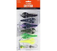 FLADEN Fishing SOFT BAITS - CRAYFISH JIG Assortment Packs of 6-95mm / Size 3/0 hooks5g / 10cm - Quality Imitation Bait Lure (Pack 2) [20-607502]