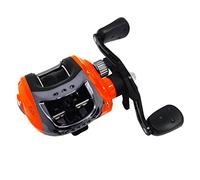 FLADEN Fishing - Warbird Baitcaster Reel - FLADEN Warbird Baitcaster Reel - Low Profile - Pre Spooled with 0.25mm braided line - Left Hand (11-9920), Black