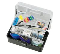 FLADEN Loaded Barbless Freshwater Accessories Box - Coarse Fishing Terminal Tackle Starter Kit for River & Lake - Hooks, Floats, Tools, Line & Shot in Durable Tackle Box (14.5 × 32 × 18 cm) [19-103]