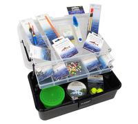 FLADEN Loaded Barbless Freshwater Accessories Box - Coarse Fishing Terminal Tackle Starter Kit for River & Lake - Hooks, Floats, Tools, Line & Shot in Durable Tackle Box (14.5 × 32 × 18 cm) [19-103]