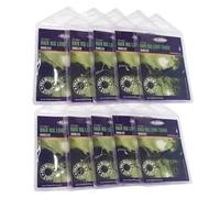 FLADEN Maxximus Hair Rigs Long Shank Barbless Size 4 - 25lb Dyneema Braid - Pre-Tied Carp Fishing Rigs with Rolling Swivels - Pack of 10 [37-3584-4X]