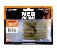 FLADEN Maxximus NED Stick Bait Worms - Packs of 6 | 7cm Floating TPR | Vibrant Colours for Finesse Ned Rig (Dark Green) [20-20053]
