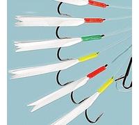 FLADEN (Min of 23 Packs of WHITE DAYLIGHT - 6 Hooks - Sea Fishing Lure Rig (Hook Size 3/0) - Excellent Deep Sea Rig for Cod and Mackerel [17-1277-6-3/0-25]