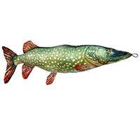 Fladen Pike Soft Pillow Fish - Green, 84 x 20 x 9 cm