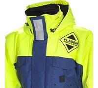 FLADEN RESCUE SYSTEM SCANDIA Flotation Jacket ISO 12402-5 Certified Marine Buoyancy Jacket with High Visibility Reflective Safety Features (Blue/Yellow, L)