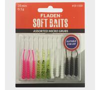 Fladen Soft Baits Assorted Micro Grubs 35mm 0 1g 1, Multi Coloured One Size