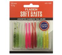 FLADEN Soft Baits assorted narrow tail grubs LRF 50mm 0.5g