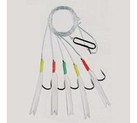 Fladen White Daylight 5 Hook Rig - Size 3/0 - Clear, Clear