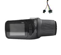 Fladhheg 24V 36V 48V 60V S886 Ebike LCD Display Panel Adjust Replacement Parts Accessories with Twist Throttle for Electric Scooter Bicycle Meter(SM Plug)