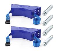 Fladhheg 2PCS Propane Tank Holder Cylinder Wall Mounted Bracket Gas Cylinder Bracket ABS Gas Cylinder with Screws Blue