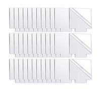 Fladhheg 36Pcs Acrylic Sheet Clear Cast for LED Light Base, Thick Acrylic Blanks, Square