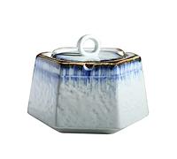 FLADO Ceramic Ancient Well Style Ashtray Handmade Ceramic Ashtray for Office, Living Room, Dining Room