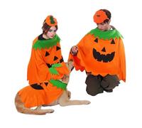 FLAdorepet Halloween Matching Dog and Owner Clothes Pumpkin Costume,Human | Included Pumpkin Hat;Ideal for Small Medium Large Dog Cats/Women/Me,Pet and Owner Matching Pumpkin Outfit are sold Separately
