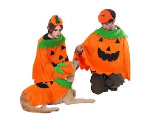 FLAdorepet Halloween Matching Dog and Owner Clothes Pumpkin Costume,XL | Included Pumpkin Hat;Ideal for Small Medium Large Dog Cats/Women/Me,Pet and Owner Matching Pumpkin Outfit are sold Separately