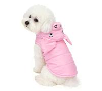 FLAdorepet Pink Pig Dog Costume,Halloween Holiday Pet Dog Piglet Outfits,Winter Coat Snowsuit Clothes for for Small Medium Large Dogs (Pig, S)