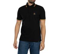 Flag Badge Pique Polo Shirt Rasta XXL