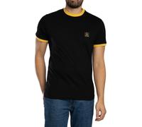 Flag Badge Ringer T-Shirt Black L